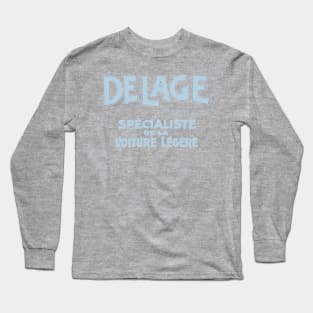 Vintage Delage Racecar Logo Long Sleeve T-Shirt